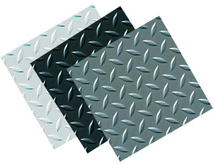 Diamond Tread Garage Tiles